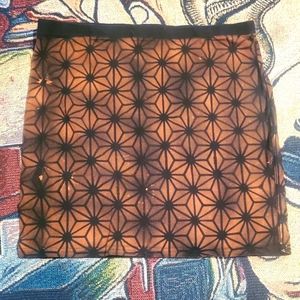 Hand-Made Flower of Life Bleach Tie-Dyed Skirt